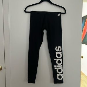 Small black adidas leggings climalite